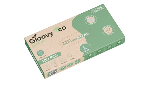 Gloovy Eco Gloves Duurzame handschoenen Licht blauw - mt L
